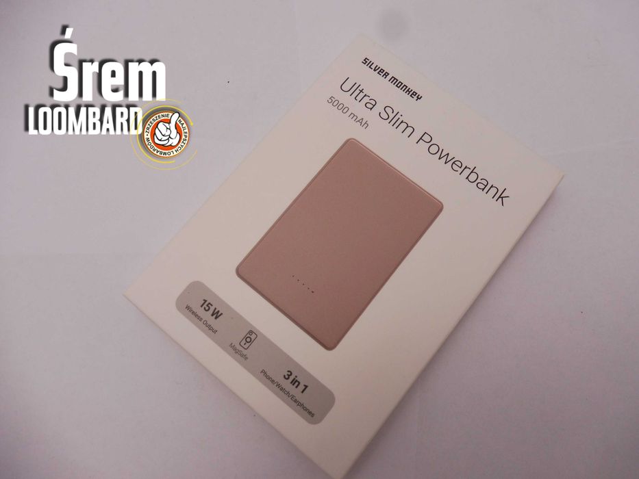 PowerBank Silver Monkey Ultra SIim 5000Mah / Stan BDB!