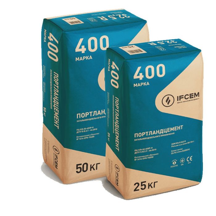 Цемент 400 120грн мешок 25кг