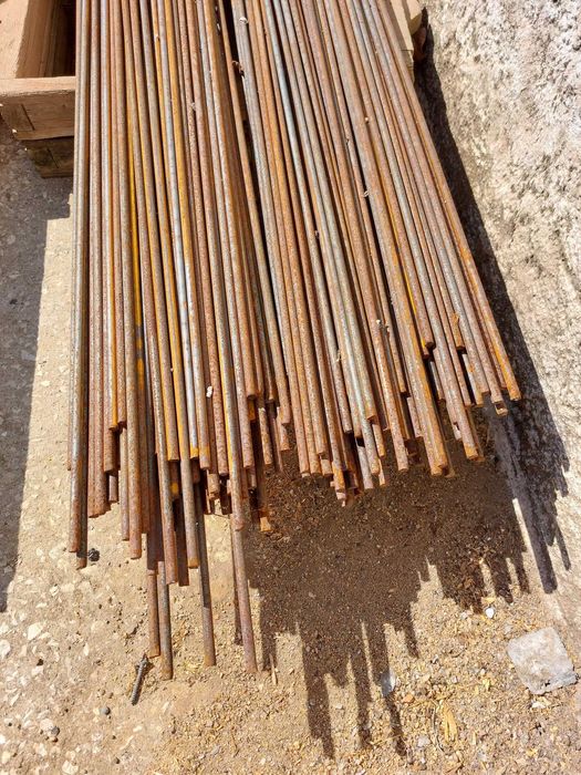 Lote de Barras Redondas Lisas de Ferro 8mm