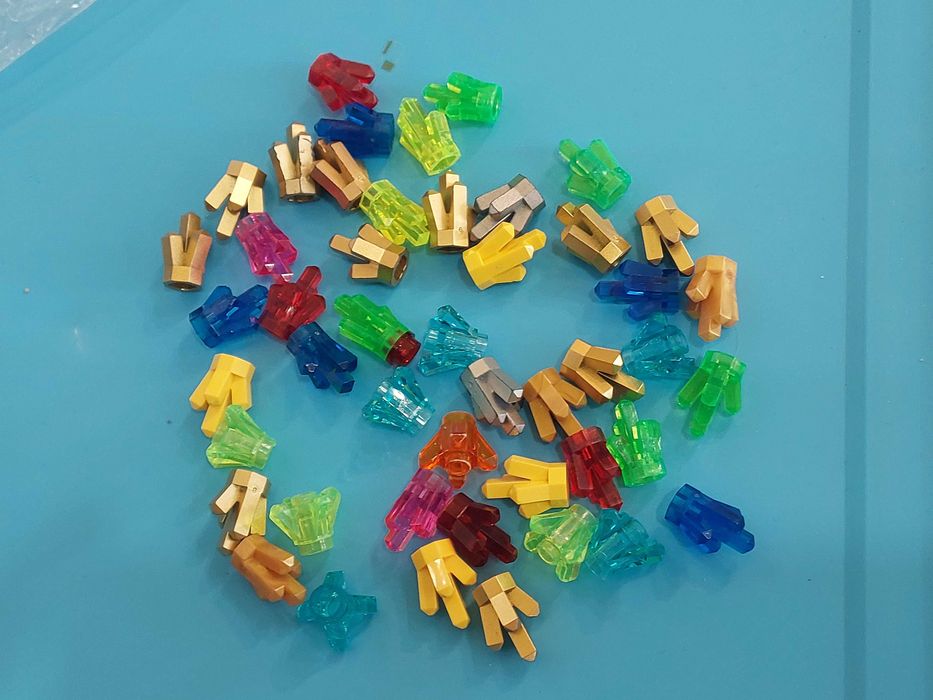 Lego elementy kryształy