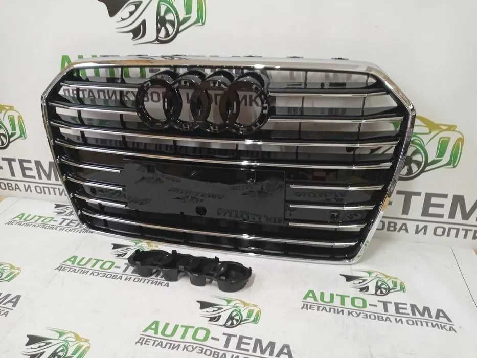 Решетка радиатора Audi A6 C7 2015-2018 решётка Ауди А6 С7 рестайлинг