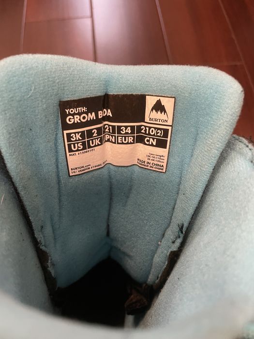 Боти ботинки чоботи сноуборд дитячі для сноуборда Burton Grom 34 BOA