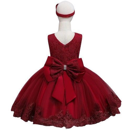 Sukienka Dziewczęca z Opaską – Idealna na Wesele i Przyjęcia - 120