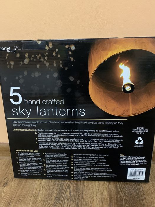 Sky lanterns papierowe lampiony do wypuszczania