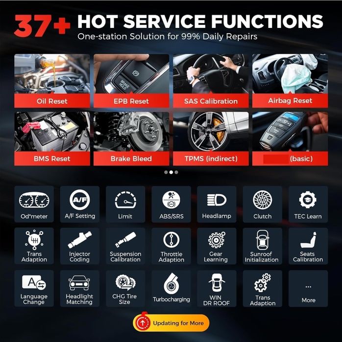 Launch X431 PRO DYNO + Kit Mala com cabos OBD1