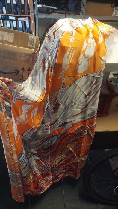 Lote de 15 Lenços Estampados – Seda/Satén Multicoloridos | Novos