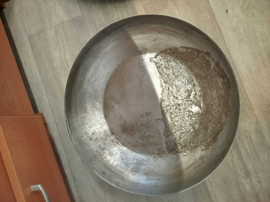 Misa stalowa, palenisko, pojemnik na olej, miska