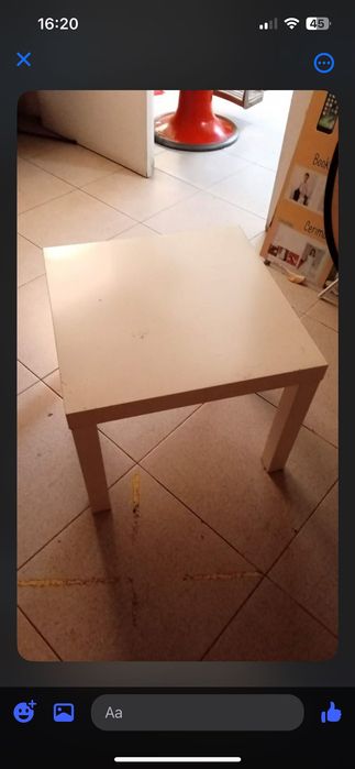 5 mesas quadrangulares