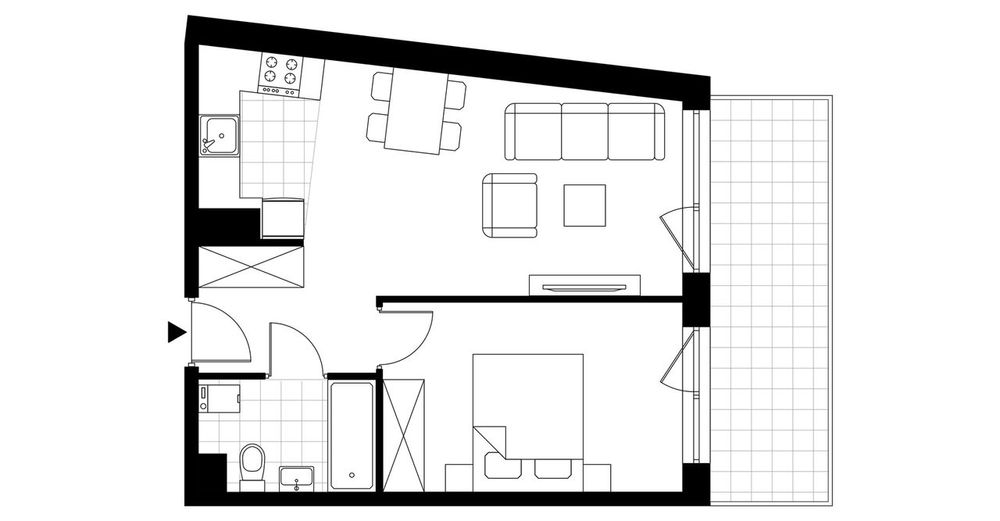 2-pokojowe mieszkanie 41m2 + balkon Bez Prowizji