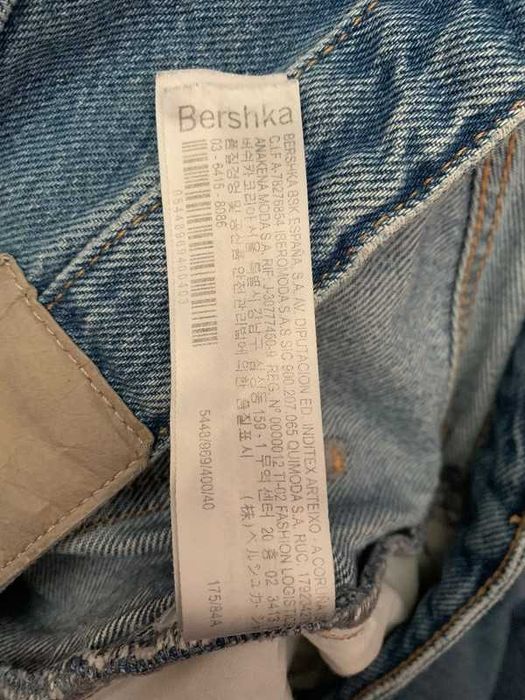 Calças de ganga super largas lavagem média Bershka Man