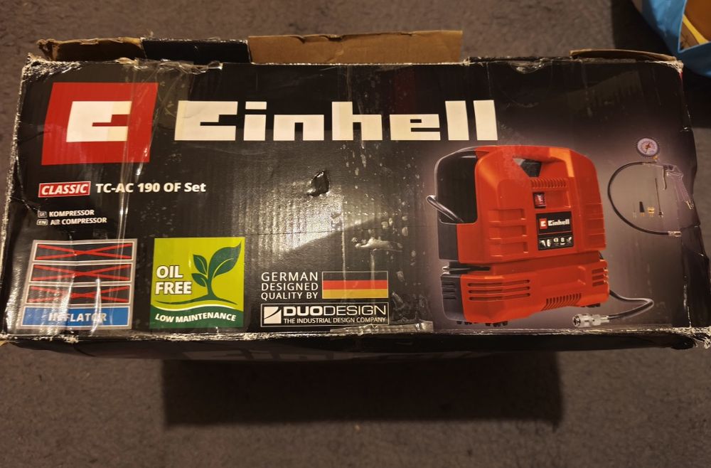 Kompresor bezolejowy walizkowy Einhell  TC-AC 190 OF Set