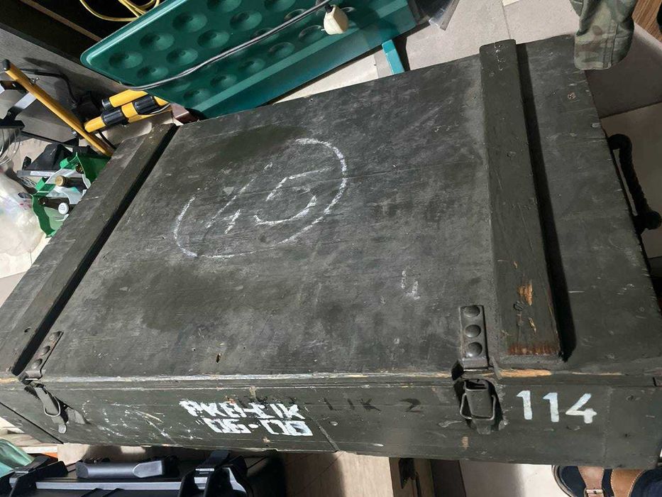 Skrzynia drewniana wzmocniona do PPS wz. 41 - oryginał