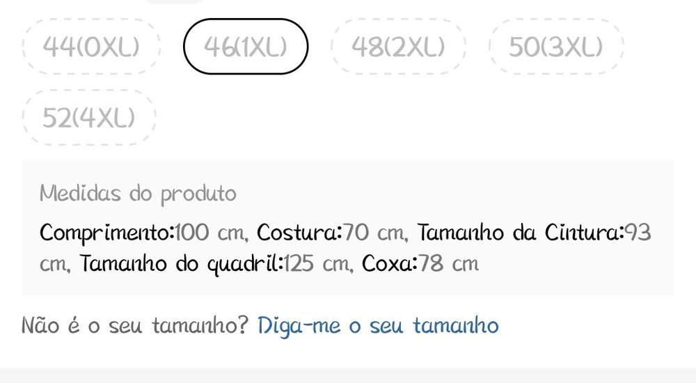 Calças de ganga jogger novas - tamanho 46 sem elastano