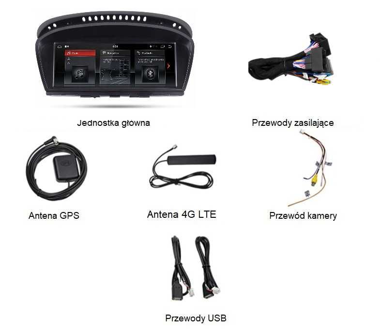 Radio 2din Android BMW seria 3 e90 6GB Nawigacja, Bluetooth, DSP, Raty