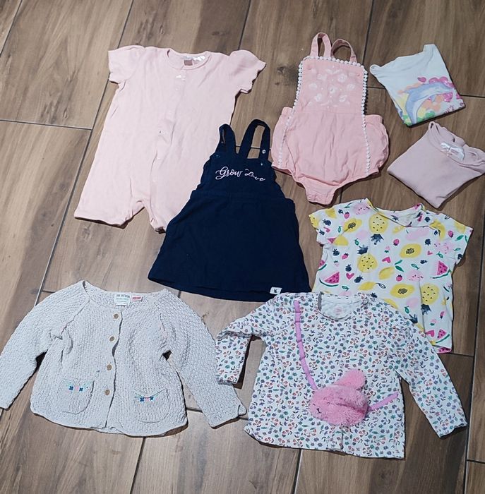 Zestaw ubranek dla dziewczynki rozmiar 86