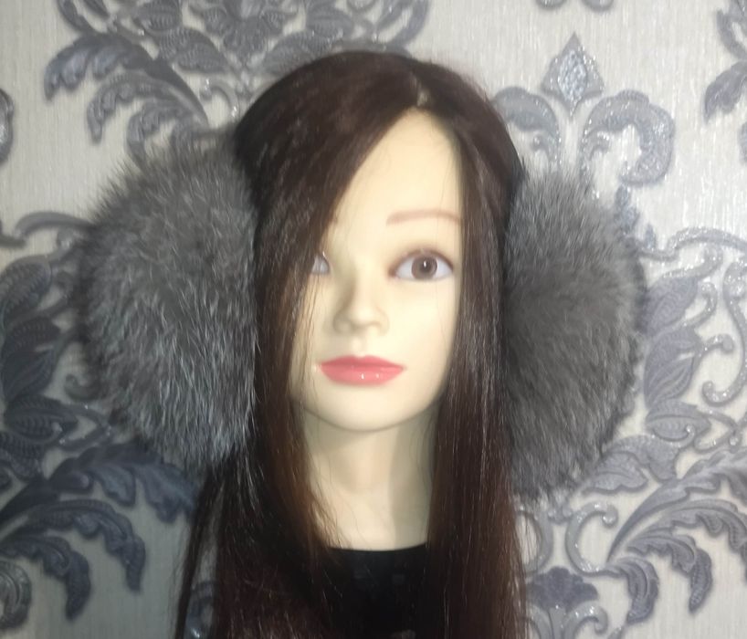 Продам навушники із хутра чорнобурої лисиці