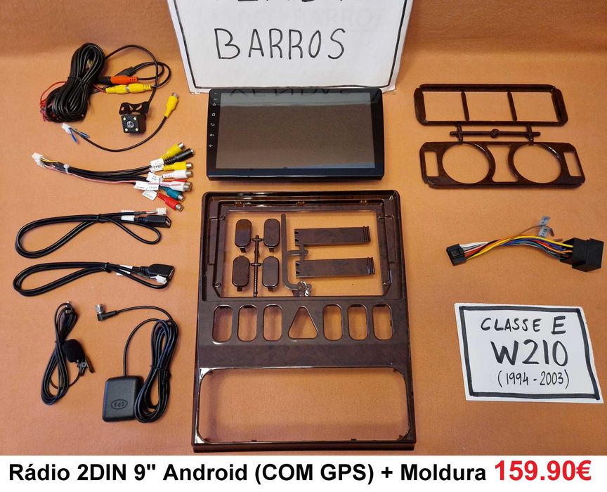 Rádio 2DIN 9" [4+32GB] MERCEDES • Classe E (W124) • (W210) • Android