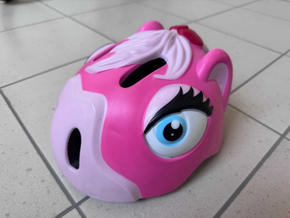 Kask rowerowy – Różowy Koń