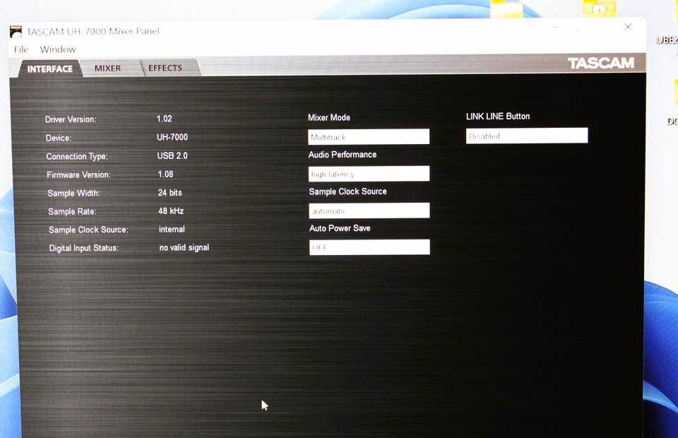 Interface Studyjny Tascam UH 7000