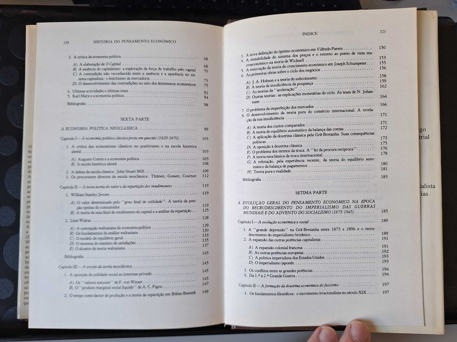História do Pensamento Económico - Henri Denis, 2 volumes, Círculo de Leitores, 1978