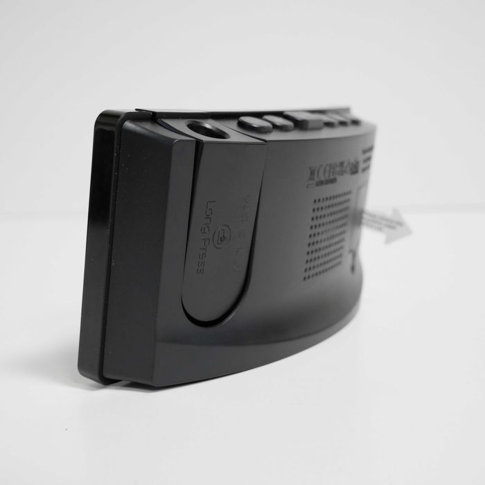 Zegar LED z projektorem LA-C337 - budzik, USB, wyświetlacz niebieski