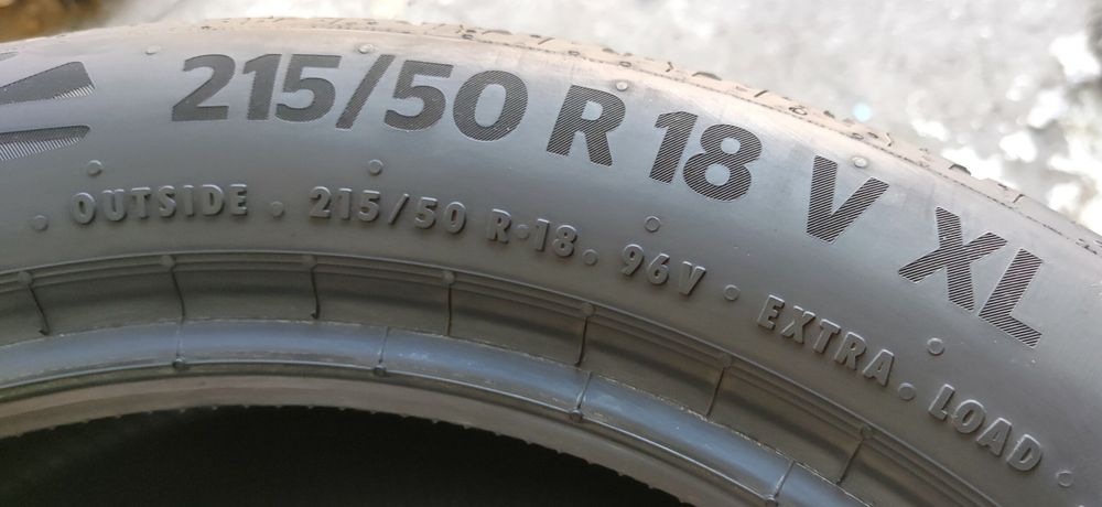 4x 215/50R18 Continental EcoContact 6 A/B/72dB 2024r JAK NOWE