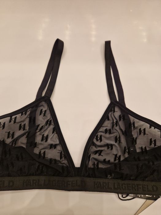 Seksowny biustonosz Karl Lagerfeld z monogramem i możliwością ustawien