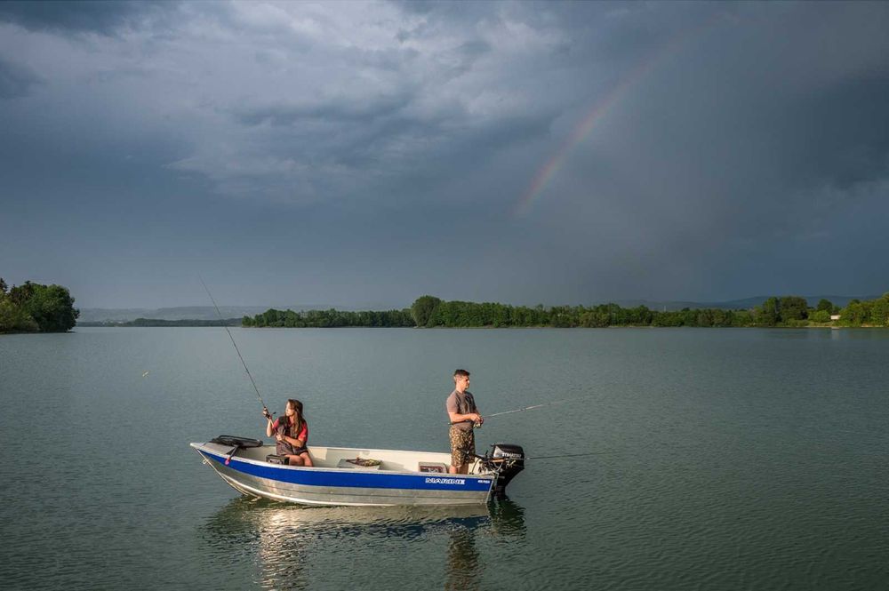 Łódź Aluminiowa Motorowa Wędkarska Marine 400 Fish I 3,99 x 1,53 m I