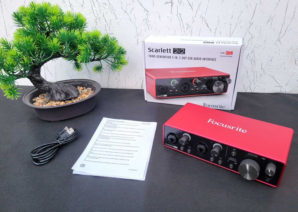 Звукова карта Focusrite Scarlett 2i2 3rd Gen (USB аудіоінтерфейс)