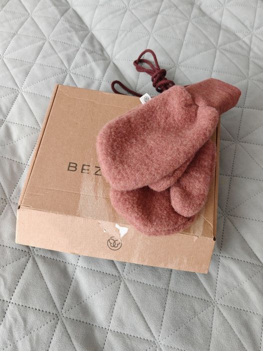 Rękawiczki merino Beztroska, kolor rose brown
