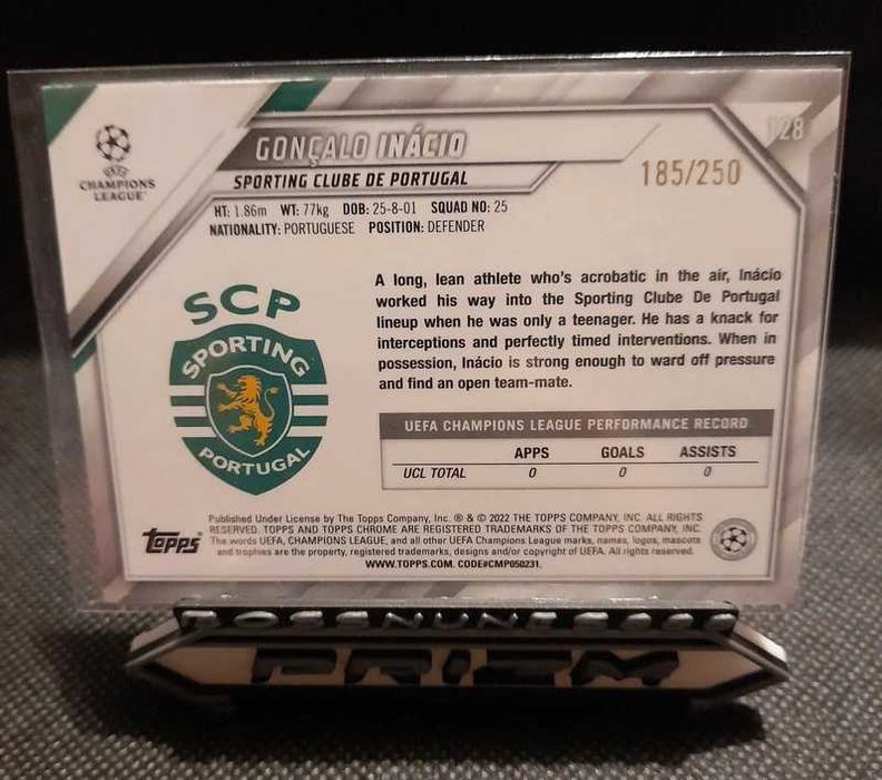 2022 Topps Chrome | Gonçalo Inacio