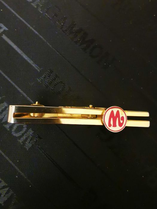 3x Spinka do krawata, Prince, Marabou, inna srebrna, złota