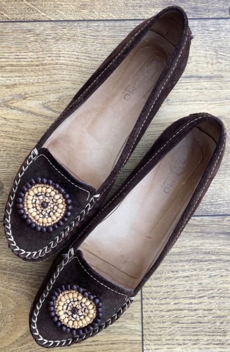 ATTIMO Skórzane baleriny r. 40