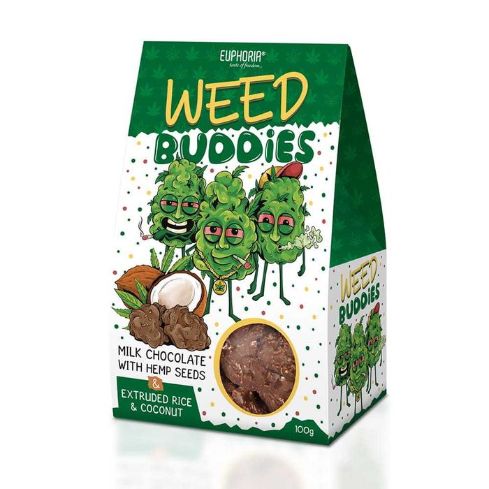 Weed Buddies czekoladki mleczne 100 g