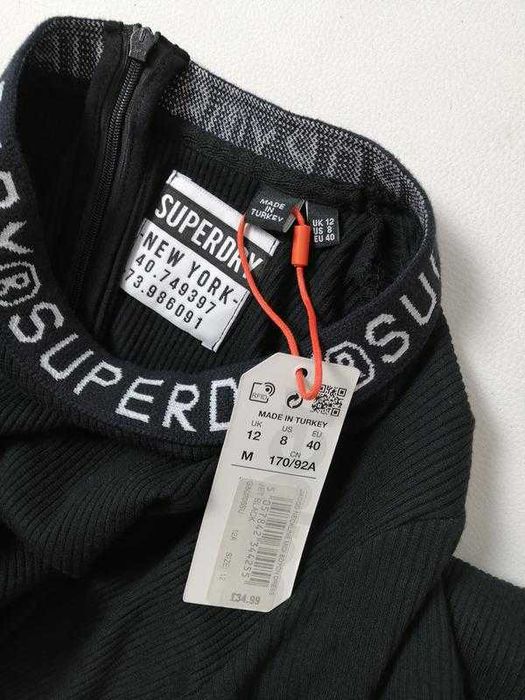 Новое облегающее платье миди с надписью Superdry