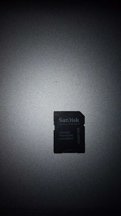 Cartão de memória Sandisc 64gb + adaptador