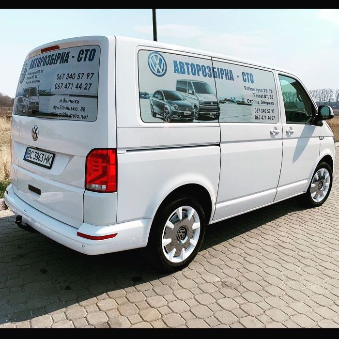 Запчасти  Volkswagen T6 бампер фара крило капот комплектна морда