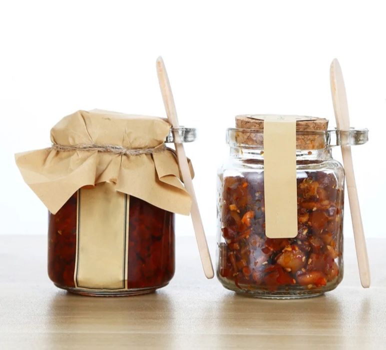 Frasco vidro com tampa de cortiça