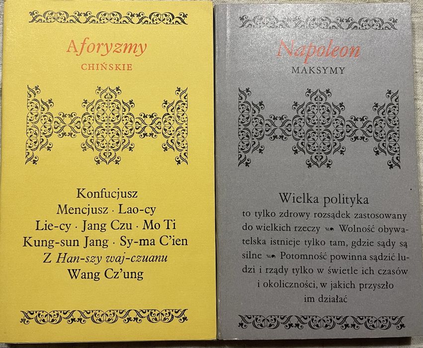 Zbiór książeczek z aforyzmami - Napoleon, Czechow, Canetti, Nietzsche