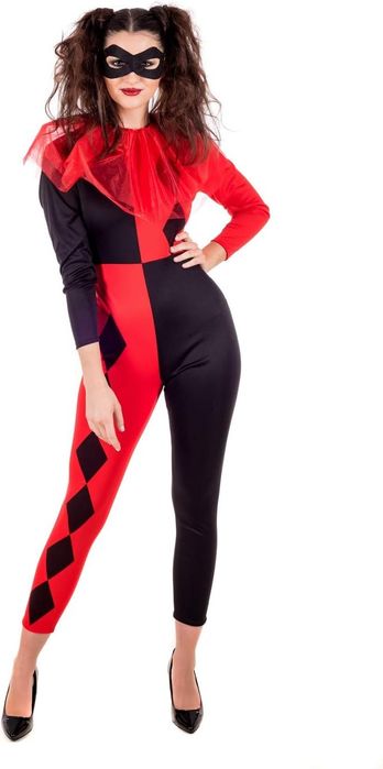 Damski Kostium Harlekina Na Karnawał I Halloween Rozmiar L