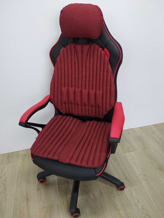 Ортопедичні подушки для сидіння на геймерські крісла. Комплект 1+1+1.