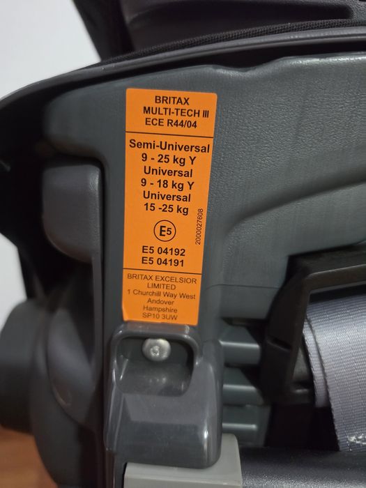 Cadeira Auto Britax Römer MULTI-TECH III (9 - 25 kg / Grupos 1/2)