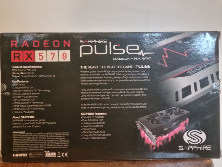 Sapphire Radeon RX 570 PULSE 4GB GDDR5