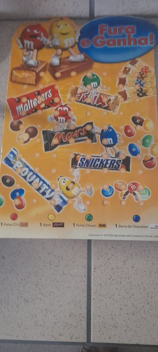 Fura M&m 3 bonecos