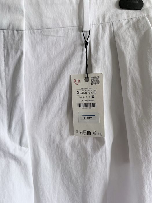 Білі брюки штани zara woman limited широкі палаццо