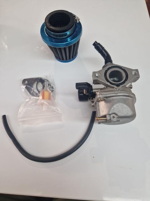 Carburador 49cc/50cc completo com filtro de ar – Novo