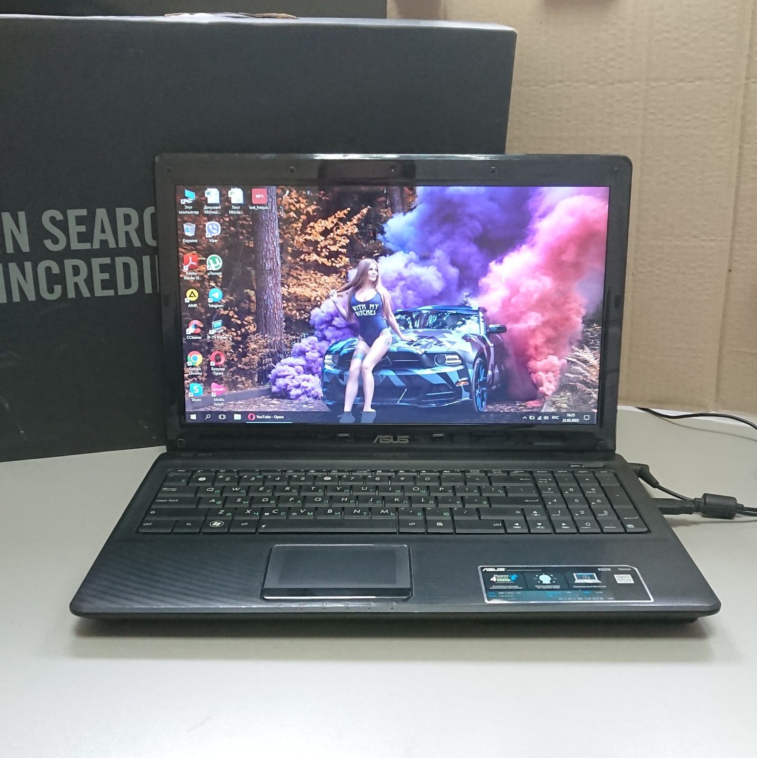 Отличный Ноутбук Asus X52N. LED 15,6". Для Работы и Учебы! + Новый АКБ ...