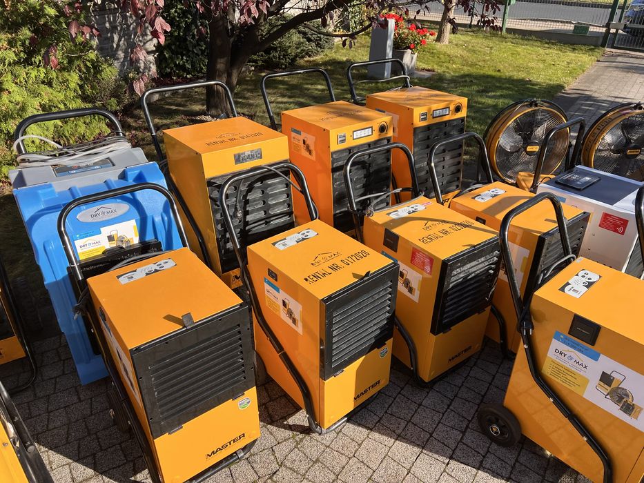 Osuszanie ,ogrzewanie bydynków -wynajem nagrzewnic ,wentylatorów