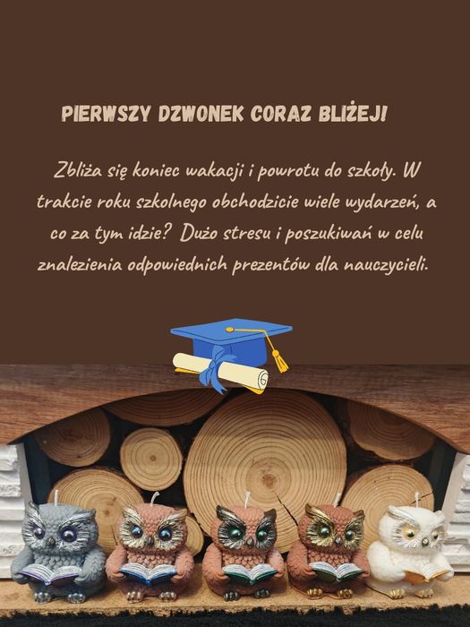 Prezenty na Dzień Nauczyciela - świece sojowe