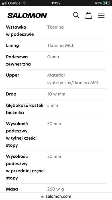 Buty do biegania w terenie, Salomon rozm.36 2/3